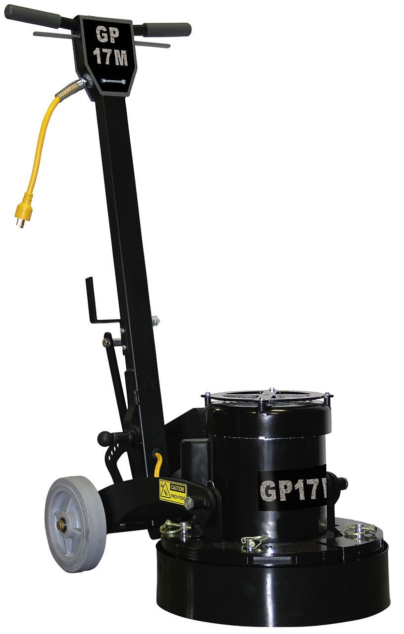 Floating Head Severe Duty Floor Machine with 360 Internal Dust Pick Up