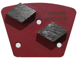 Diamond 30/40 Grit Medium Bond 2 Sharks (Arrow Head) w/3-M6 (Set of 3)