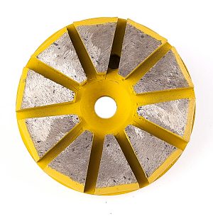 Diamond 10 Segment Metal Bond Polishing Pad w/Pin (Set of 3)